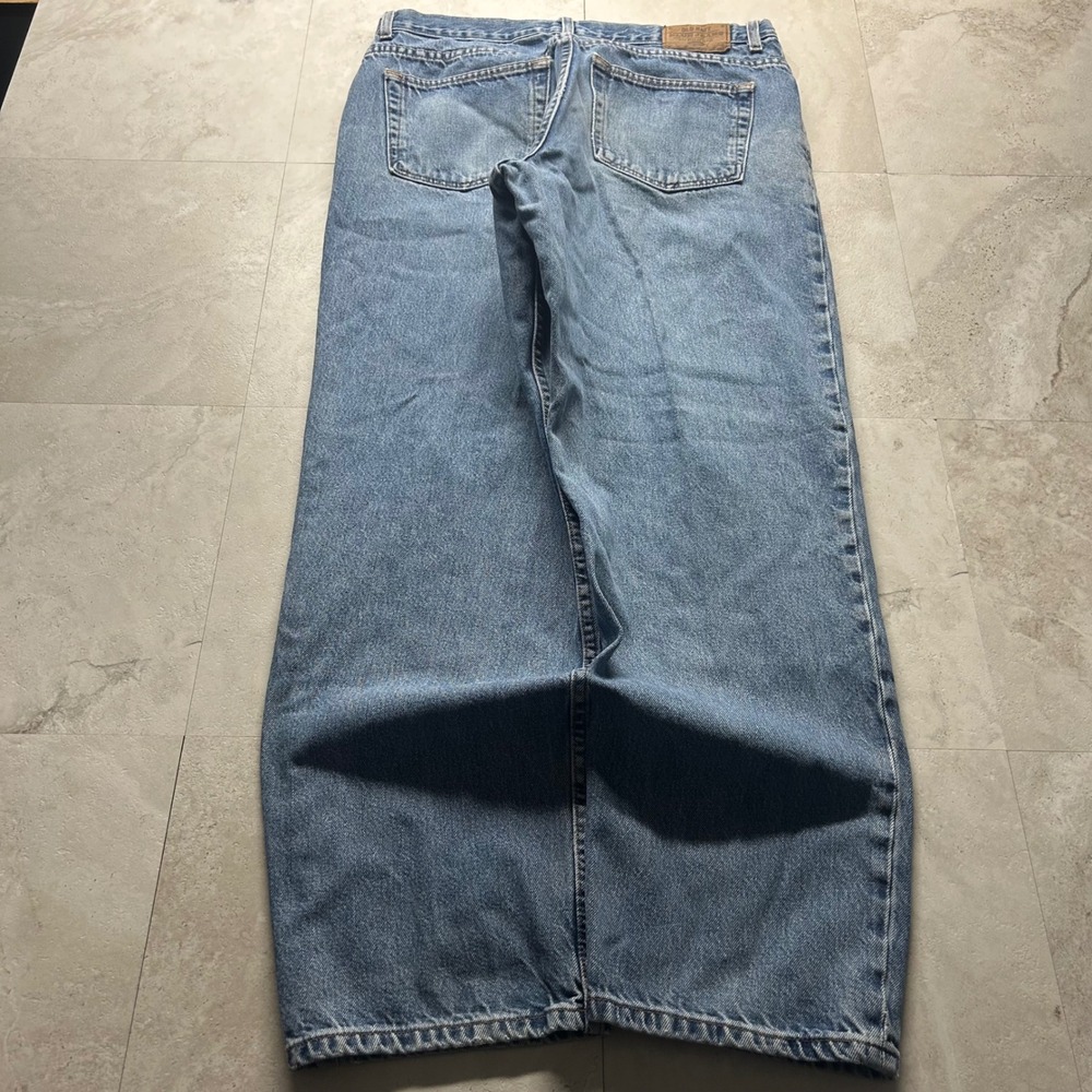 Old Navy Baggy Jeans Light Blue Mens 35x32 Vintage 90s Relaxed Wide Leg Denim
